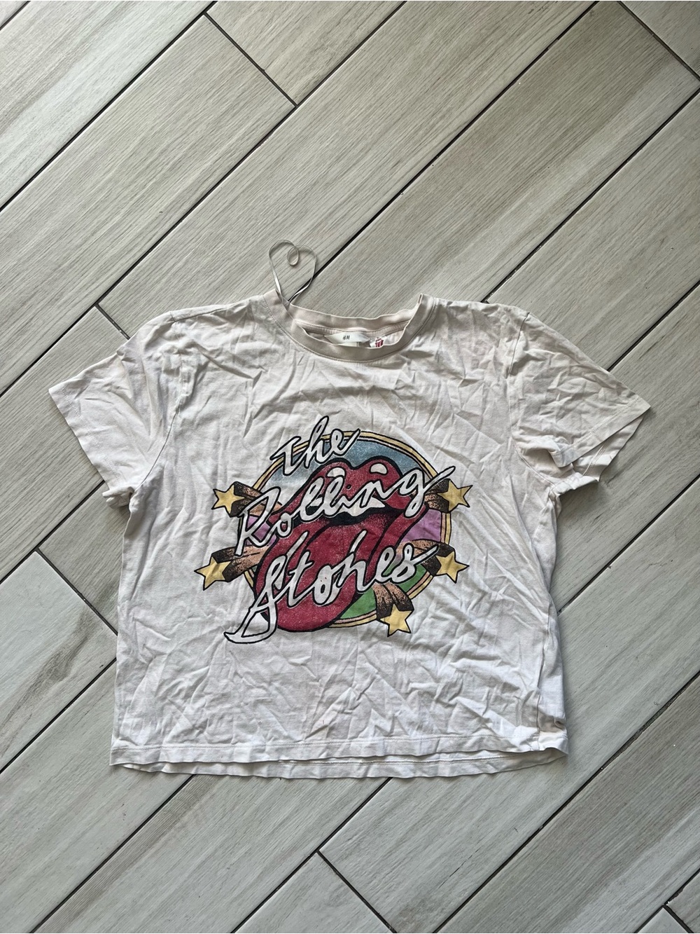 H&M Rolling Stones T-Shirt Short Sleeve Size Medium